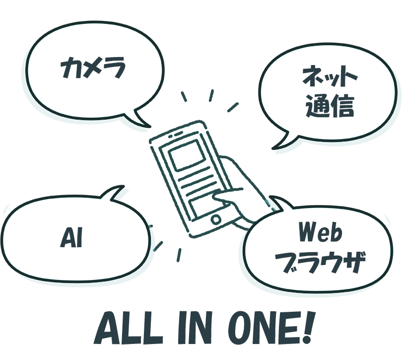 必要なのはスマホだけ