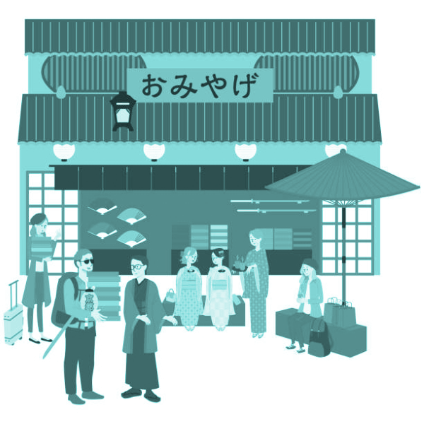 お土産店のご来店者様